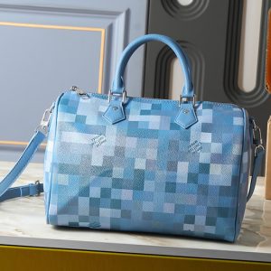 ルルイヴィトン ハンドバッグ スピーディ ダミエ ポップ ブルー 2WAY M28978