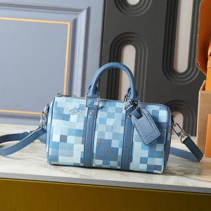 ルイヴィトン ハンドバッグ スピーディ ダミエ ポップ ブルー 2WAY M28600
