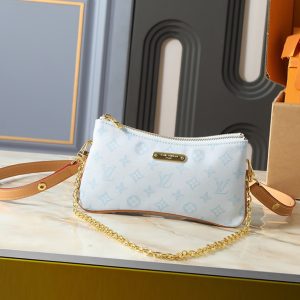 ルイヴィトン ハンドバッグ モノグラム ジャカード ブルー ホワイト 2WAY M27719