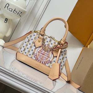 ルイヴィトン ハンドバッグ モノグラム ストライプ ベージュ 2WAY M28679