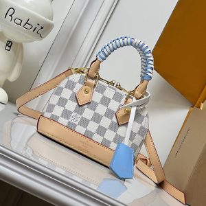 ルイヴィトン ハンドバッグ ダミエ アズール 2WAY ブルーハンドル M28679