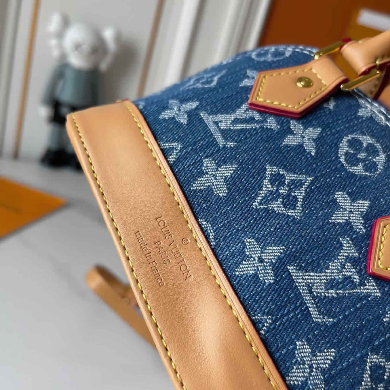 ルイヴィトン ハンドバッグ モノグラム デニム アルマBB ブルー 2WAY M46895 - 画像 (7)