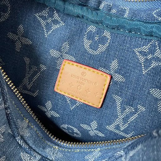 ルイヴィトン ショルダーバッグ モノグラム デニム ループ ブルー 2WAY M46856 - 画像 (9)
