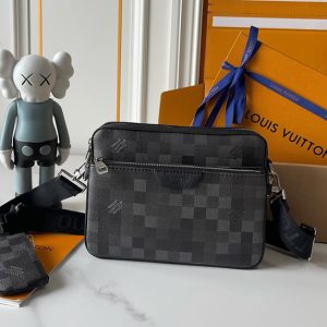 ルイヴィトン ショルダーバッグ ダミエ ブラック グレー メンズ M28602
