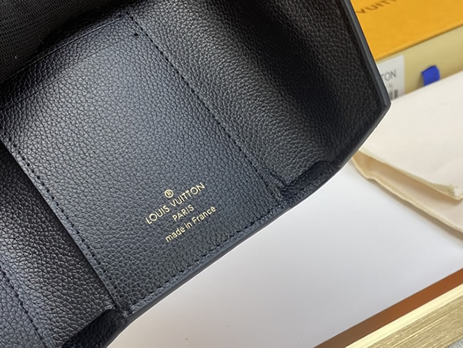 ルイヴィトン 三つ折り財布 モノグラム アンプラント マゼンタ ブラック M81258 - 画像 (7)