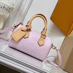 ルイヴィトン 2WAYバッグ オーストリッチ ピンク スピーディ バンドリエール N81879