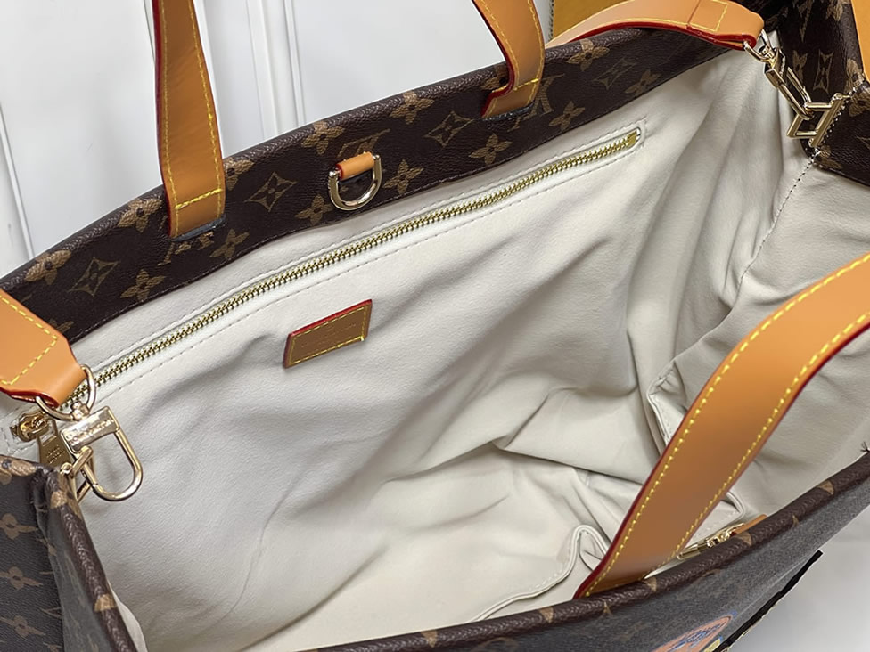 ルイヴィトン トートバッグ モノグラム ステッカー マルチカラー オンザゴー GM M24457 - 画像 (8)