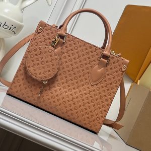 ルイヴィトン 2WAYバッグ モノグラム アンプラント ベージュ ポーチ付 トートバッグ M29163