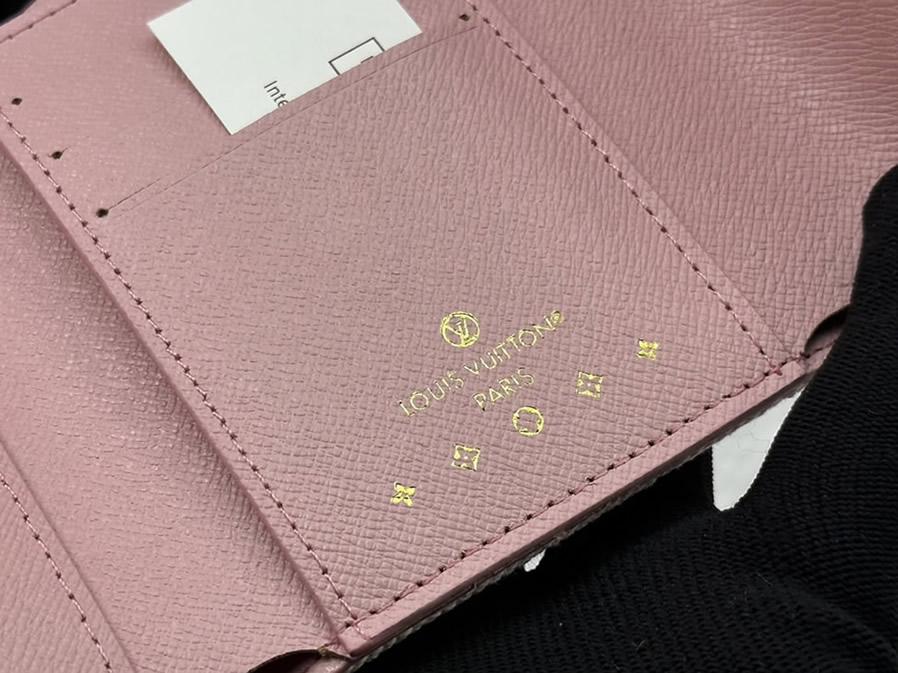 ルイヴィトン 三つ折り財布 モノグラム デニム ピンク コンパクト ウォレット M82959 - 画像 (7)