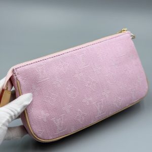 ルイヴィトン ポーチ モノグラム デニム ピンク ポシェット アクセソワール 化粧ポーチ M82962