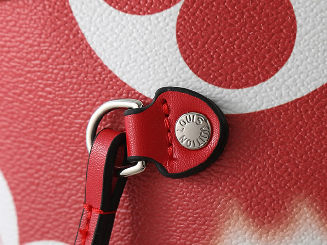 ルイヴィトン ネヴァーフルMM モノグラム レッド系 タイダイ風 ハンドバッグ M45128 - 画像 (5)
