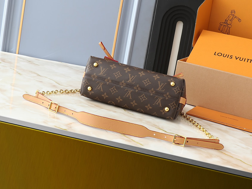 ルイヴィトン モノグラム チェーンハンドバッグ ゴールド金具 M13014 - 画像 (4)