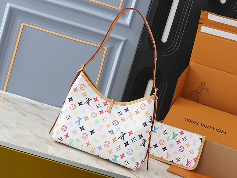 ルイヴィトン モノグラム マルチカラー ハンドバッグ ゴールド金具 M13661 - 画像 (3)