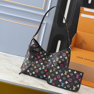 ルイヴィトン モノグラム マルチカラー ハンドバッグ シルバー金具 M13661