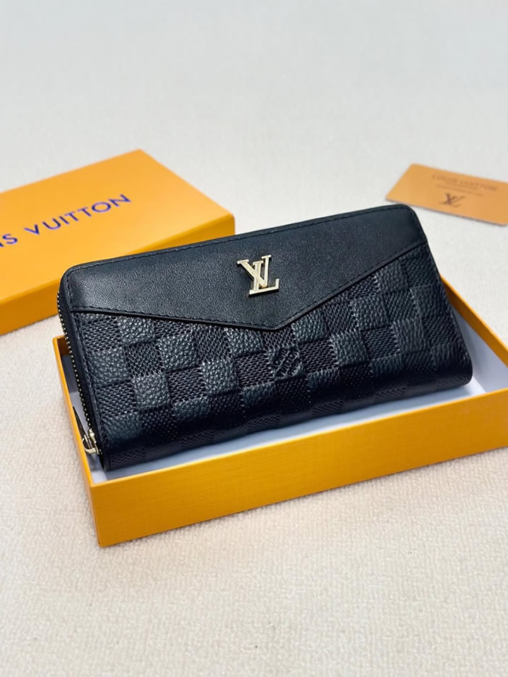 ルイヴィトン ダミエ アンフィニ ジッピーウォレット ブラック LV001