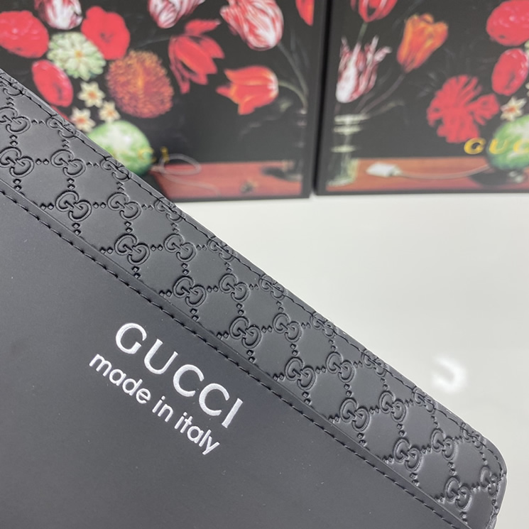グッチ GUCCI GGエンボス ラウンドファスナー長財布 ブラック G6131 - 画像 (7)