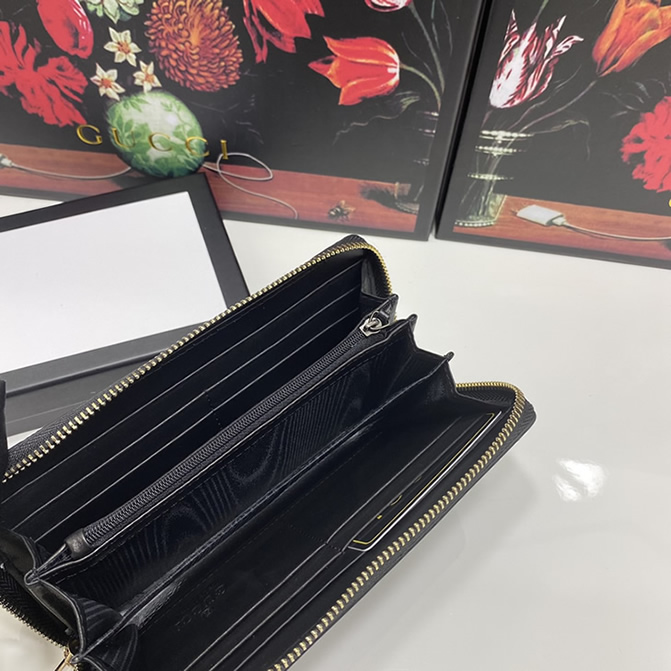 グッチ GUCCI GGエンボス ラウンドファスナー長財布 ブラック G6131 - 画像 (8)