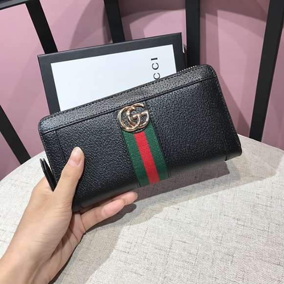 グッチ オフィディア ラウンドファスナー長財布 ブラック Gucci6029 - 画像 (2)