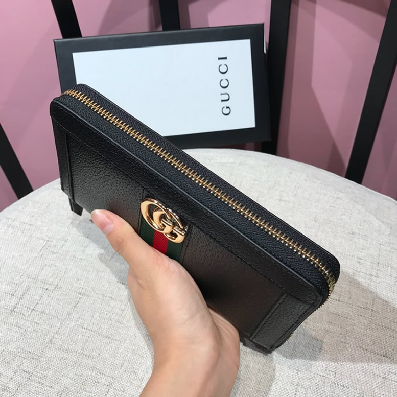 グッチ オフィディア ラウンドファスナー長財布 ブラック Gucci6029 - 画像 (4)