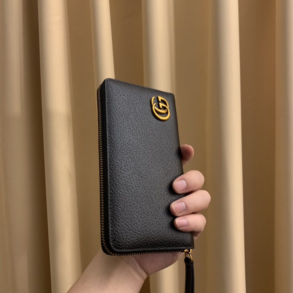 グッチ GGマーモント ラウンドファスナー長財布 ブラック Gucci 6028 - 画像 (3)