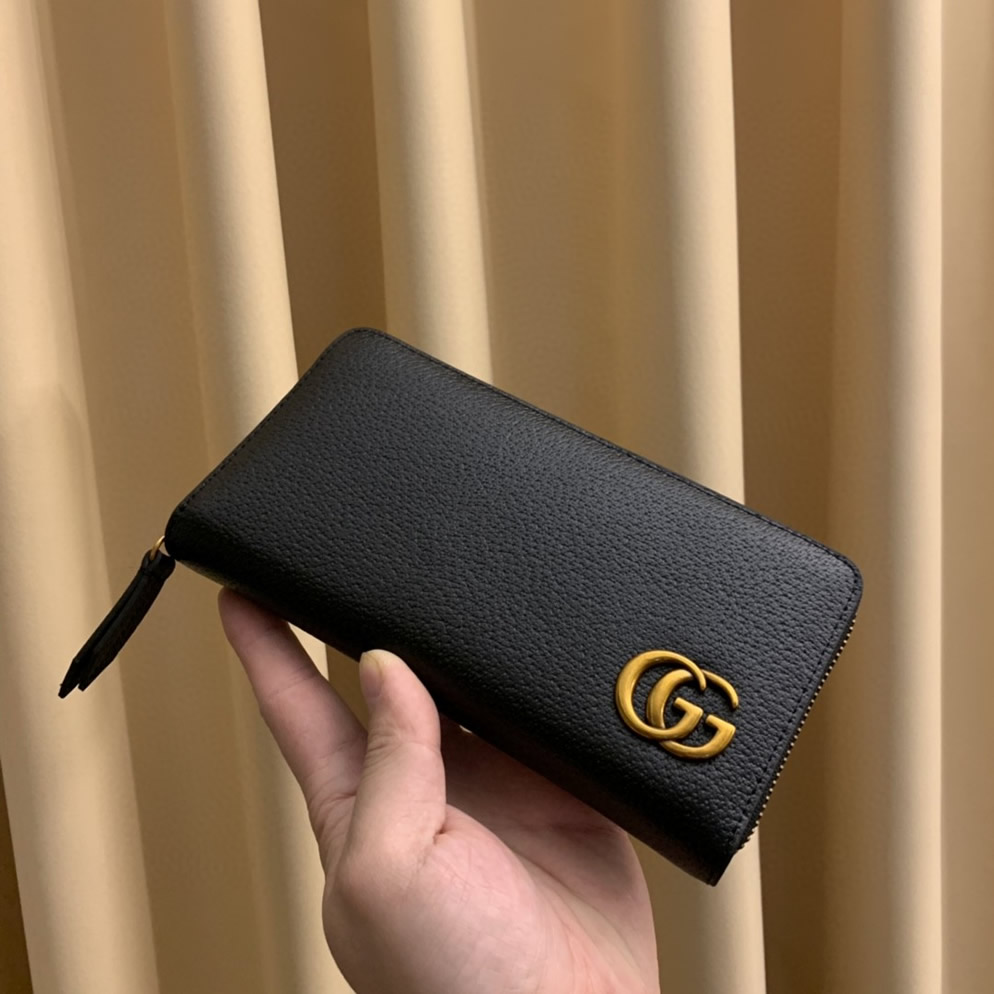 グッチ GGマーモント ラウンドファスナー長財布 ブラック Gucci 6028 - 画像 (4)