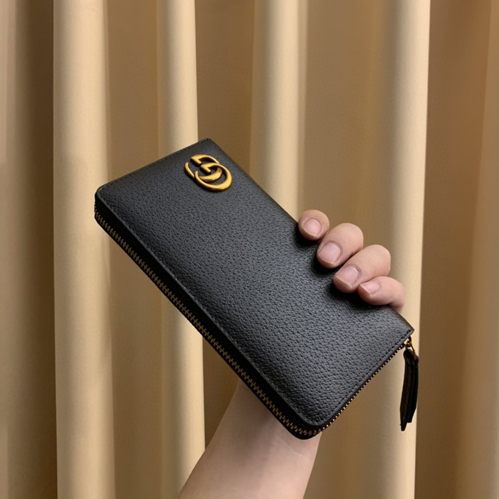 グッチ GGマーモント ラウンドファスナー長財布 ブラック Gucci 6028 - 画像 (5)