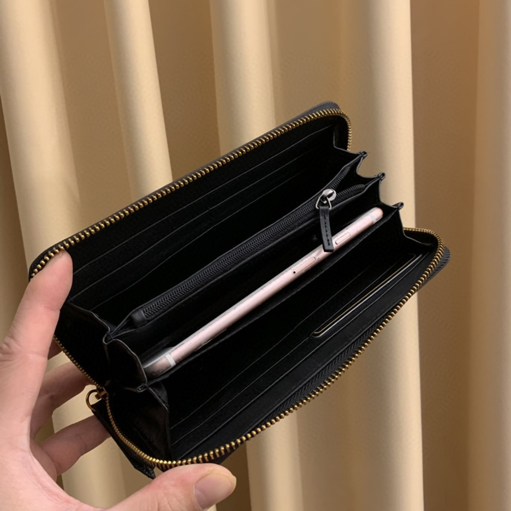 グッチ GGマーモント ラウンドファスナー長財布 ブラック Gucci 6028 - 画像 (9)