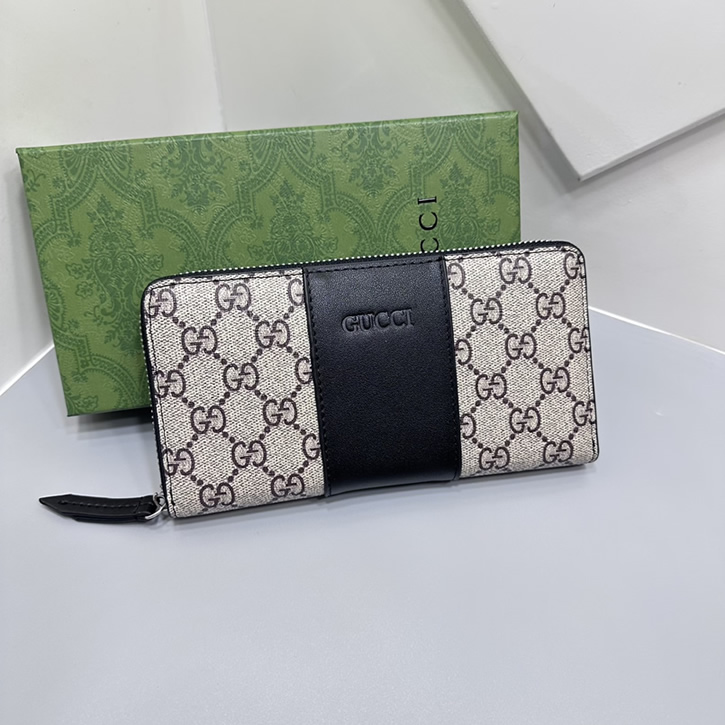 グッチ GGスプリーム ラウンドファスナー長財布 GucciA6077