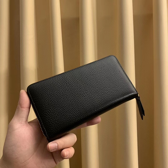 グッチ ロゴプリント ラウンドファスナー長財布 ブラック Gucci6024 - 画像 (2)