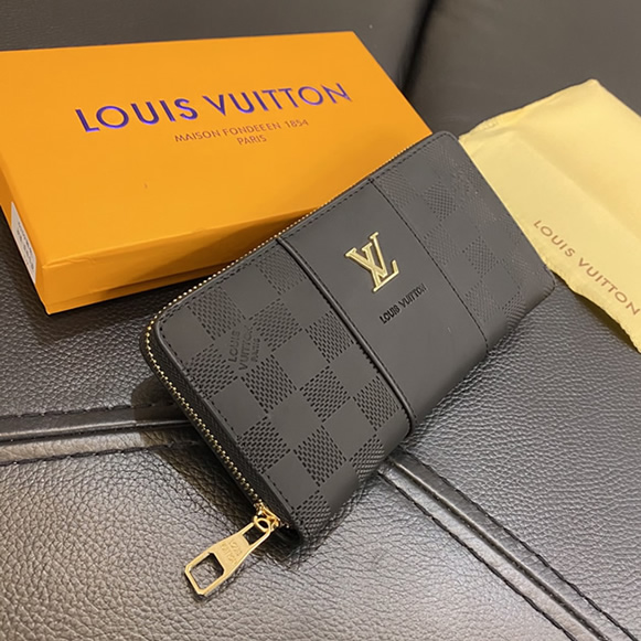 ルイ・ヴィトン ダミエ エンボス ジッピーウォレット ブラック lv005 - 画像 (6)