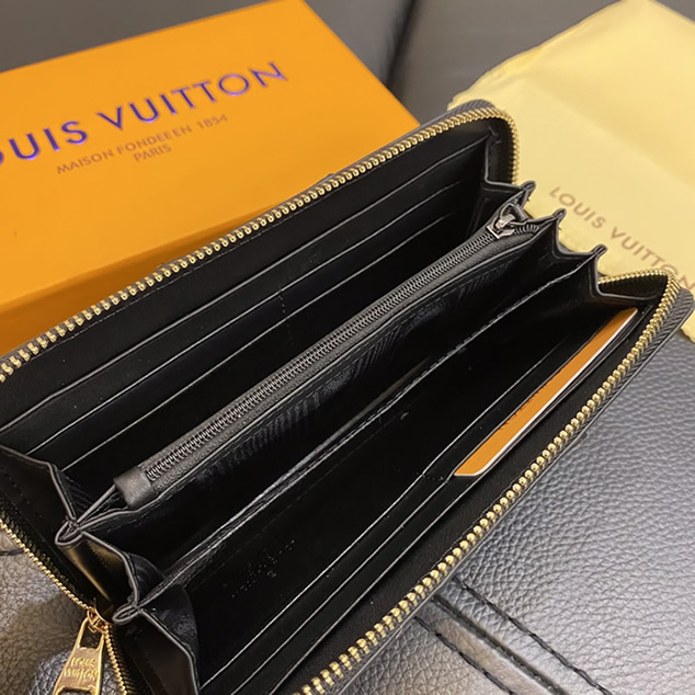 ルイ・ヴィトン ダミエ エンボス ジッピーウォレット ブラック lv005 - 画像 (7)
