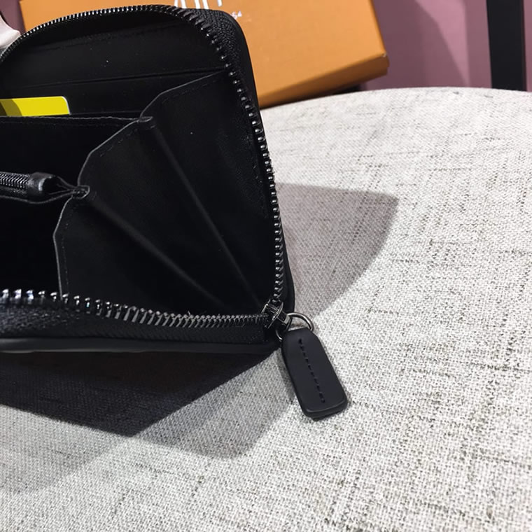 ルイ・ヴィトン モノグラム・エンボス ジッピーウォレット ブラック lv006 - 画像 (9)