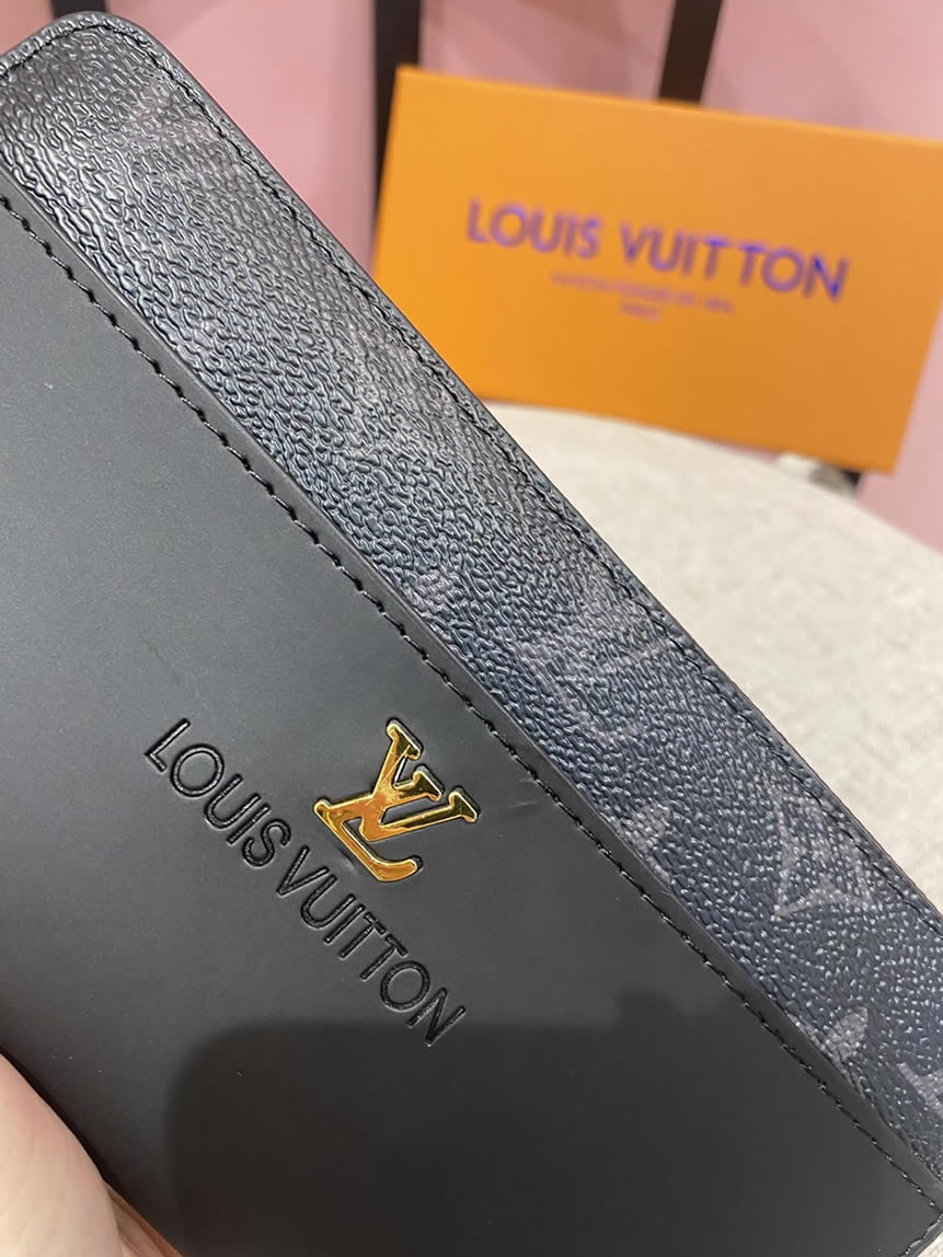 ルイ・ヴィトン モノグラム・エクリプス ジッピーウォレット ブラック LV6123 - 画像 (7)