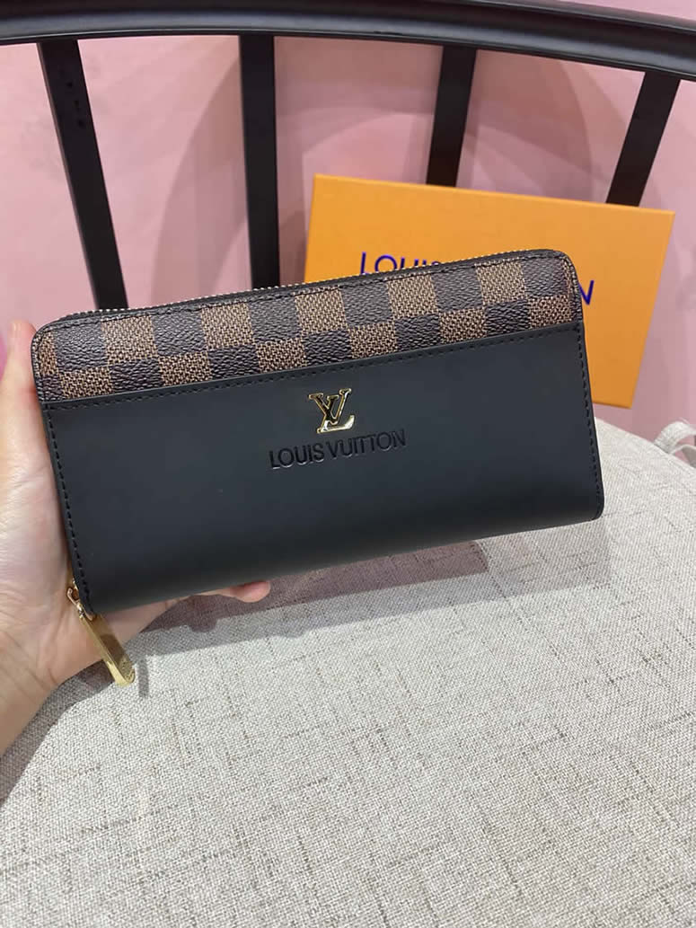 ルイ・ヴィトン ダミエ×レザー ジッピーウォレット LV6121