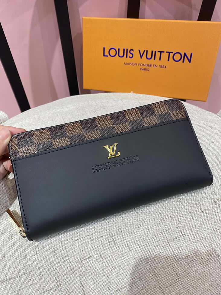 ルイ・ヴィトン ダミエ×レザー ジッピーウォレット LV6121 - 画像 (3)
