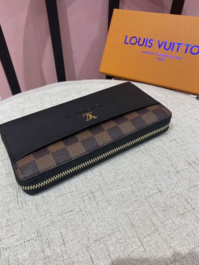 ルイ・ヴィトン ダミエ×レザー ジッピーウォレット LV6121 - 画像 (5)