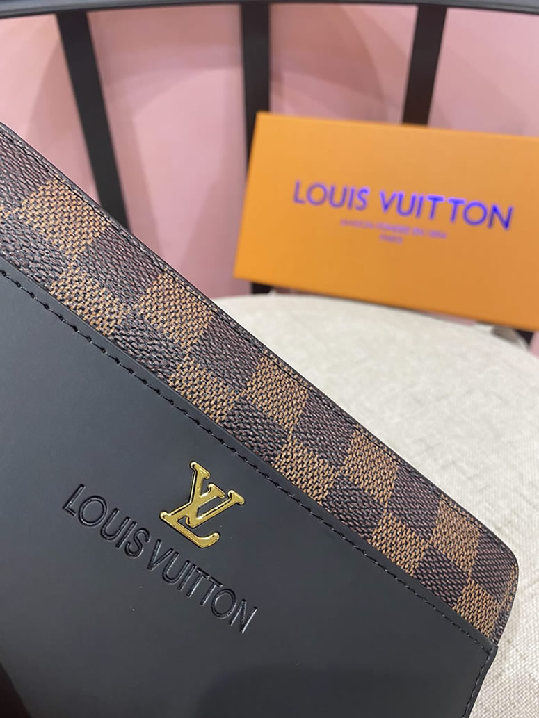 ルイ・ヴィトン ダミエ×レザー ジッピーウォレット LV6121 - 画像 (7)