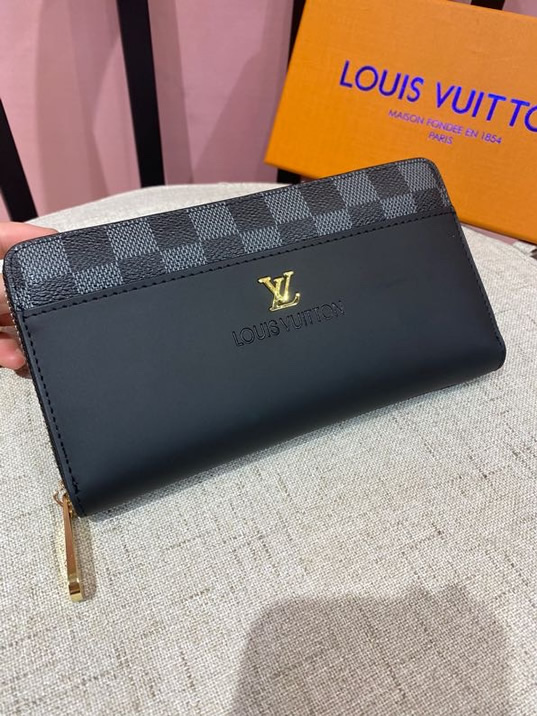 ルイ・ヴィトン ダミエ・グラフィット×レザー ジッピーウォレット LV6124 - 画像 (3)