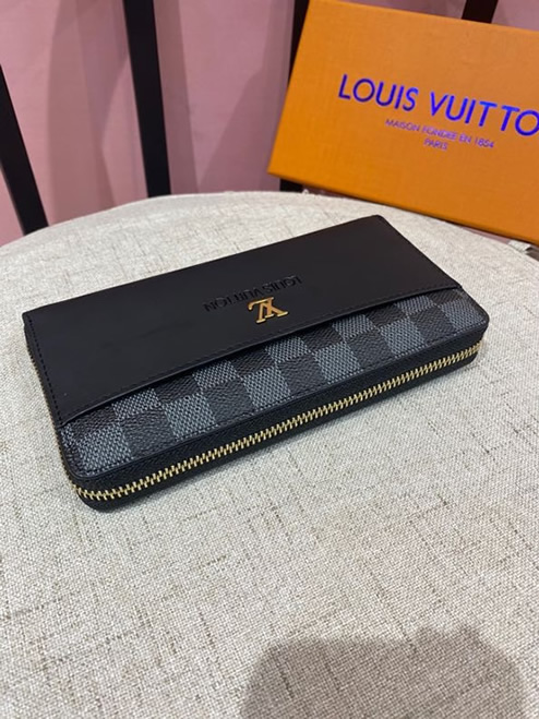 ルイ・ヴィトン ダミエ・グラフィット×レザー ジッピーウォレット LV6124 - 画像 (4)