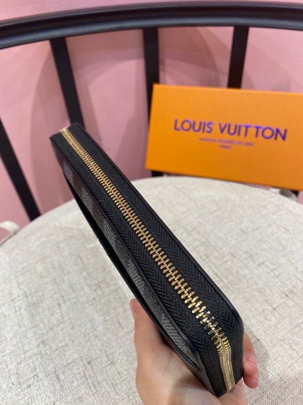 ルイ・ヴィトン ダミエ・グラフィット×レザー ジッピーウォレット LV6124 - 画像 (5)