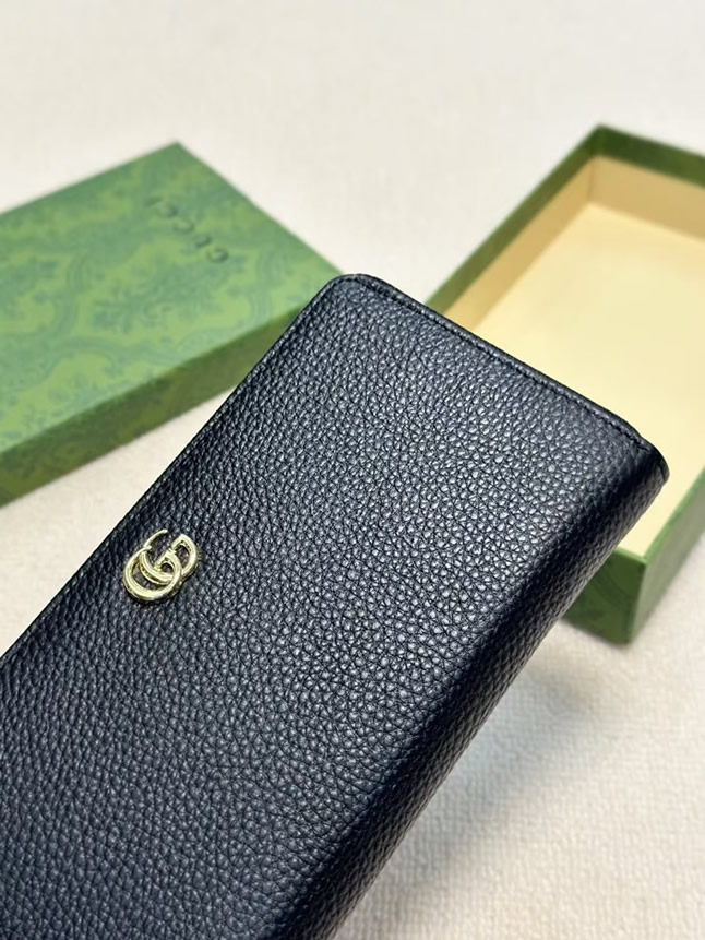 グッチ GGマーモント ラウンドファスナー長財布 ブラック guc007 - 画像 (5)