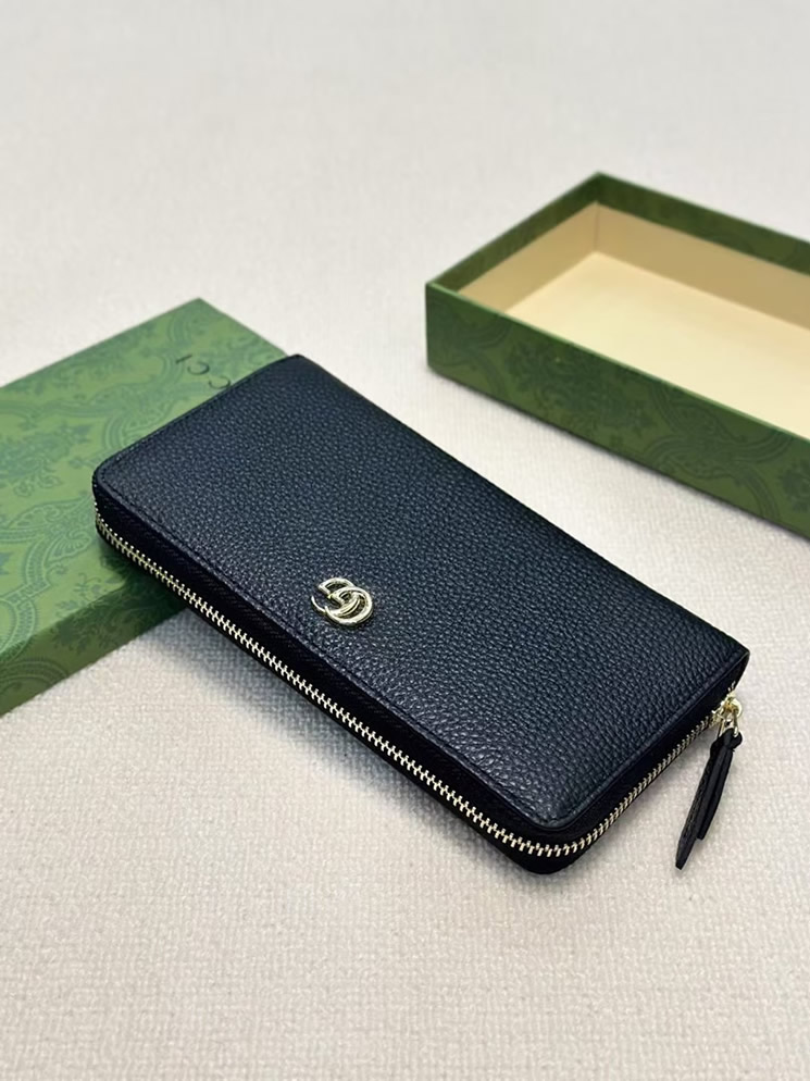 グッチ GGマーモント ラウンドファスナー長財布 ブラック guc007 - 画像 (8)