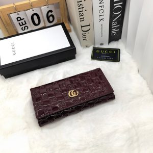 グッチ シグネチャー パテントレザー コンチネンタルウォレット 8705