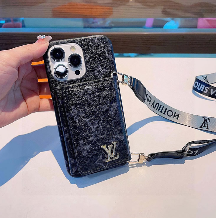 ルイ・ヴィトン iPhone用 モノグラム・エクリプス キャンバス フォンケース(ブラック) IP042