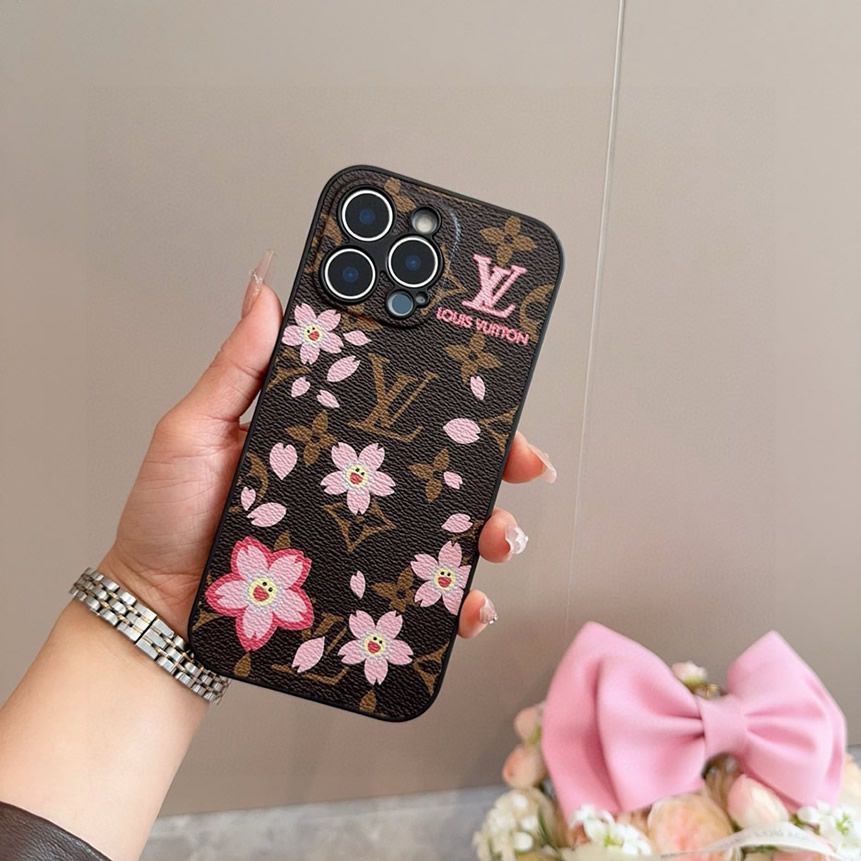 ルイ・ヴィトン iPhone用 モノグラム・キャンバス フォンケース(桜プリント) IP060 - 画像 (2)