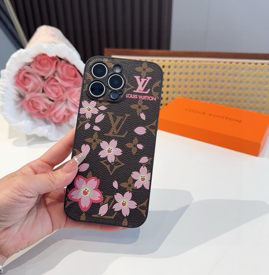 ルイ・ヴィトン iPhone用 モノグラム・キャンバス フォンケース(桜プリント) IP060 - 画像 (4)
