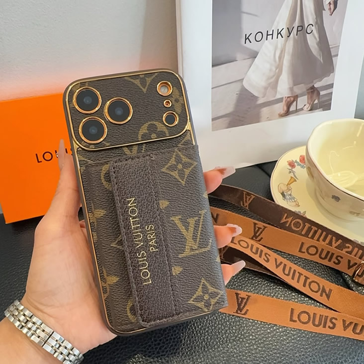 ルイ・ヴィトン iPhone用 モノグラム・キャンバス フラップポケット フォンケース(ストラップ付き)IP065 - 画像 (7)