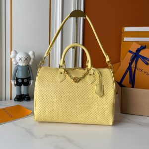 ルイ・ヴィトン スピーディ・バンドリエール マイクロモノグラム パーフォレーション イエロー M28522
