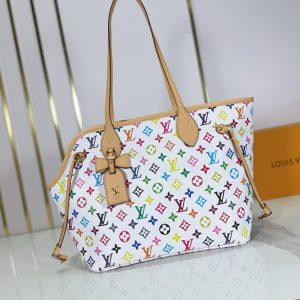 ルイ・ヴィトン ネヴァーフル マルチカラー ホワイト リボンタグ付 M27787