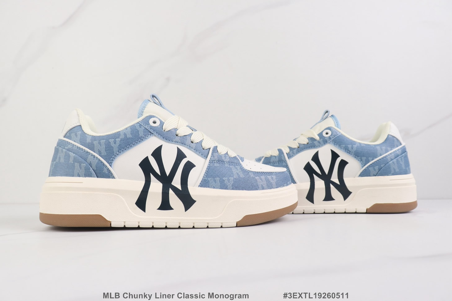 MLB チャンキーライナー クラシック・モノグラム デニムブルー shoes298 - 画像 (3)